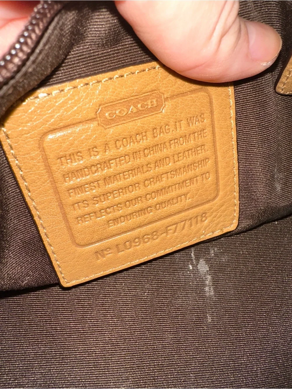 Coach Canvas Signature Satchel in Khaki/Tan with Adjustable Strap